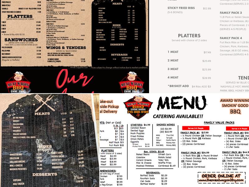 MeatWagon BBQ Menu