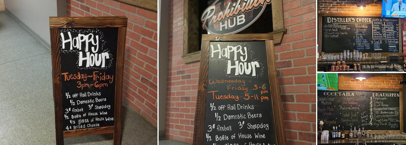 Prohibition Hub Menu