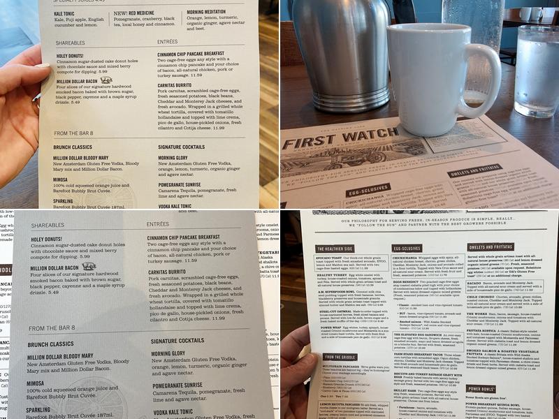 First Watch Menu