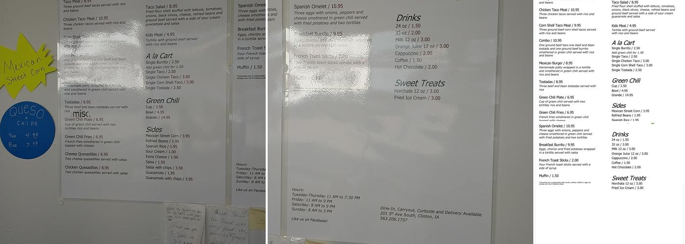 Mijitas Menu