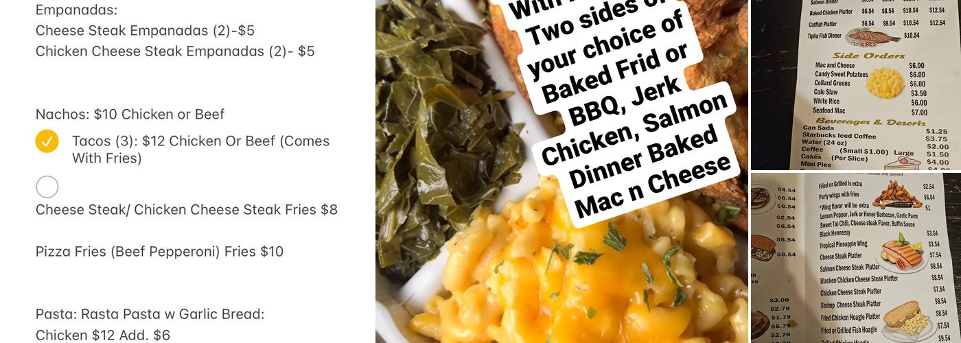 Mrs Zee's Cuisine Soulfood Menu