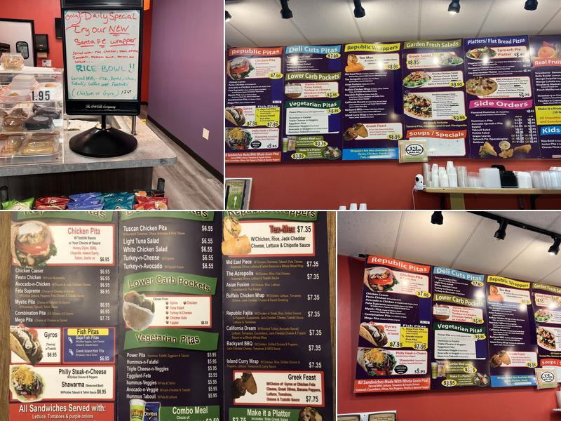 Pita's Republic Menu