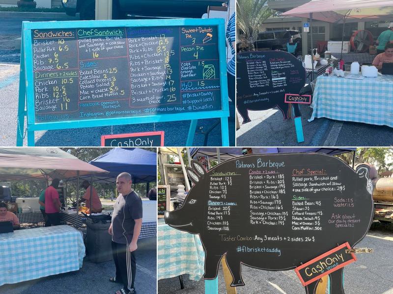 Patmon’s Barbeque Menu