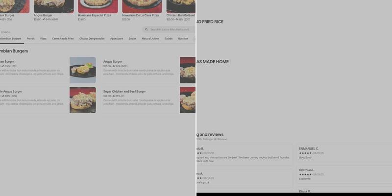 Latino Bytes Menu