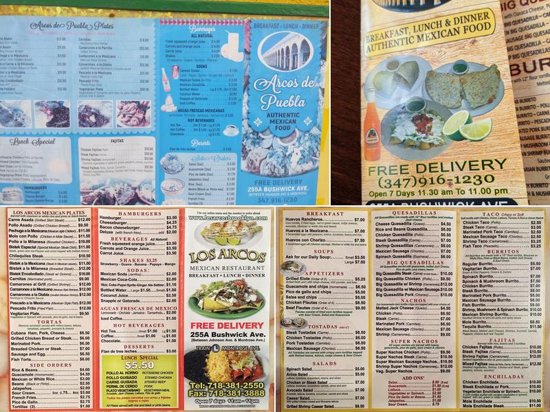 Arcos De Puebla Menu