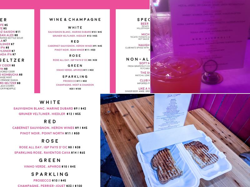 Pink Metal Menu