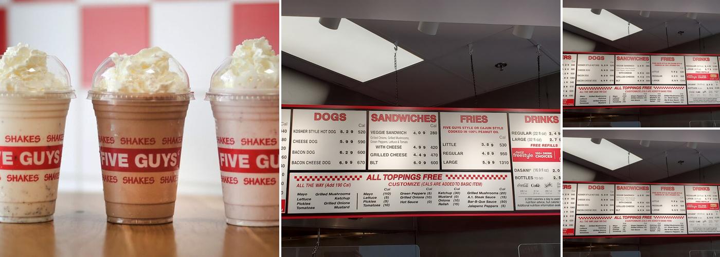Five Guys Menu