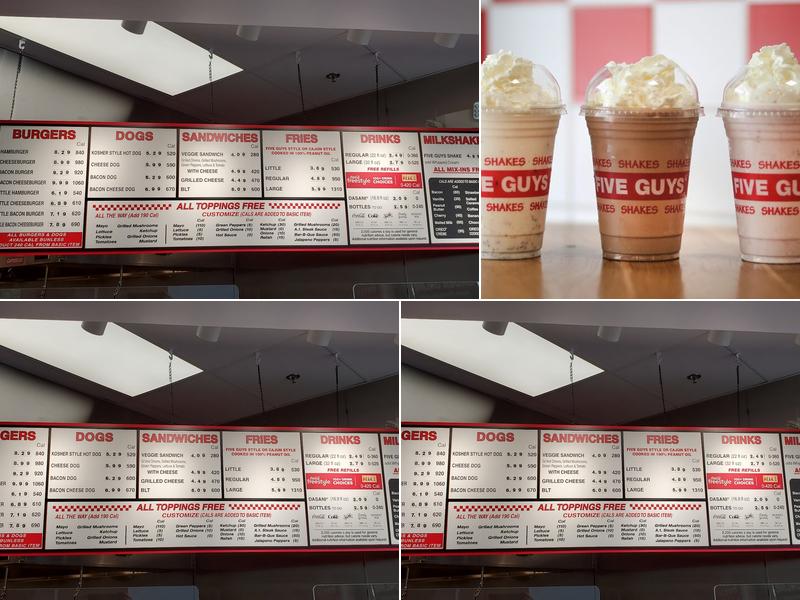 Five Guys Menu