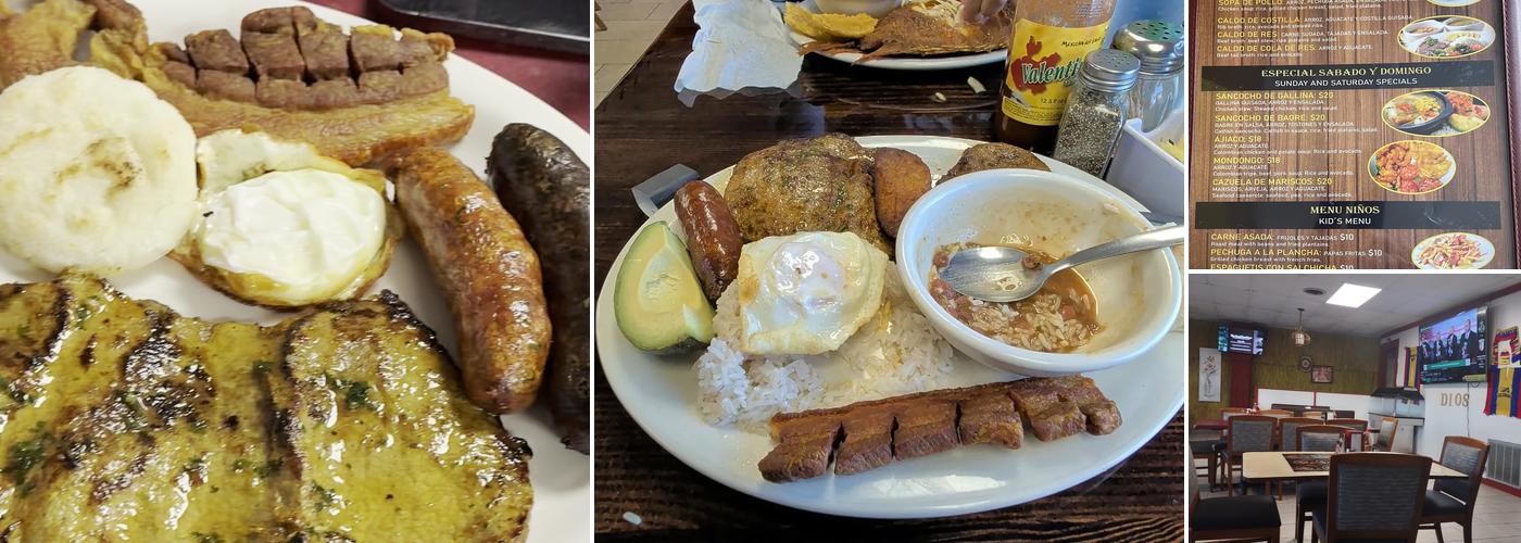 Delicias colombianas Menu