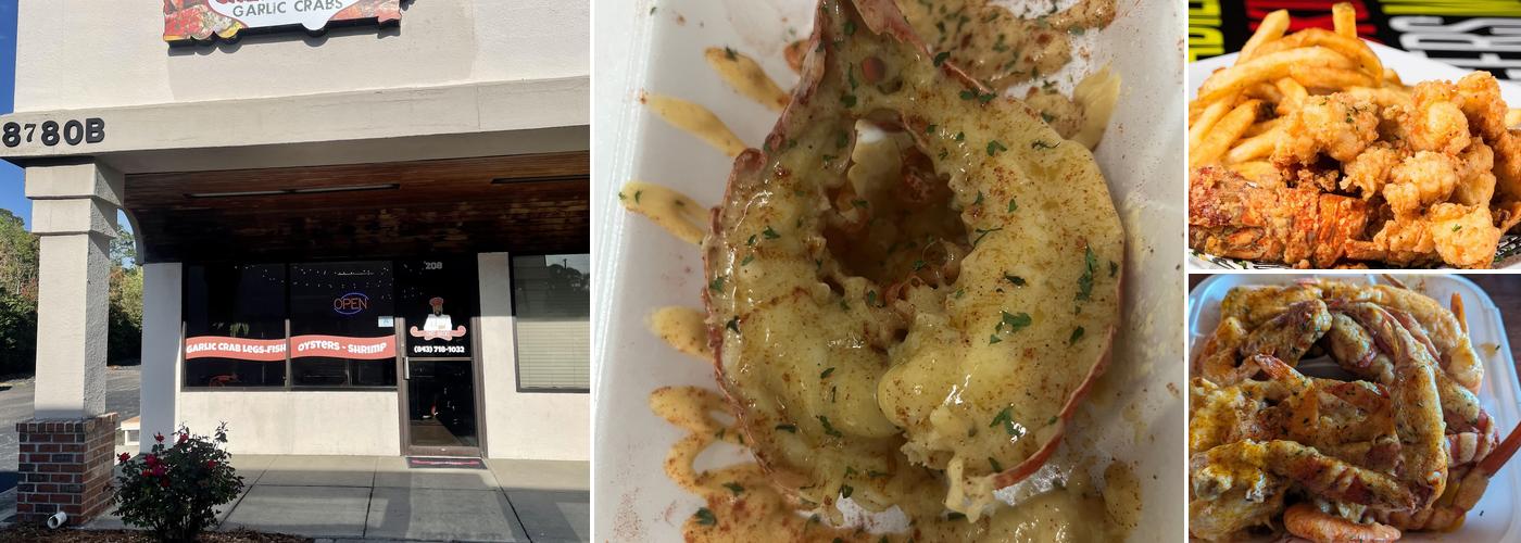 Chef Racks Garlic Crabs