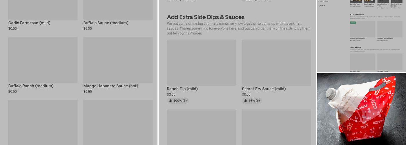 It's Just Wings Menu