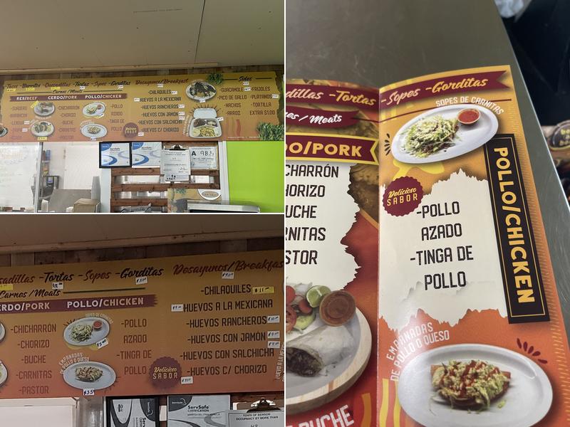 Tacos Don Vargas Menu