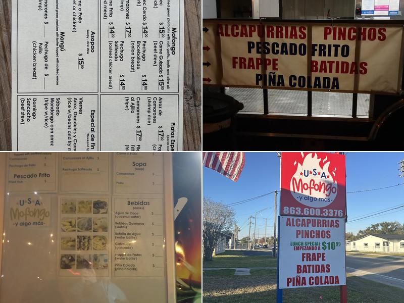 USA Mofongo y Algo Mas Menu