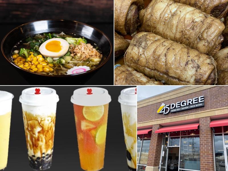 45 Degree Tea, Ramen, Rice