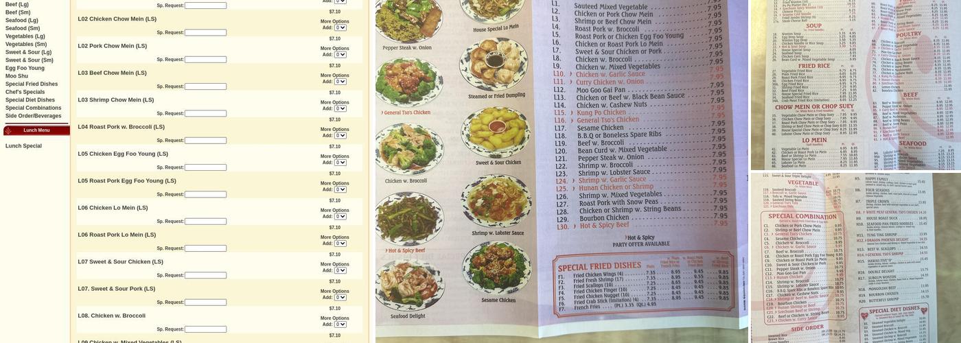 Happy Wok Menu