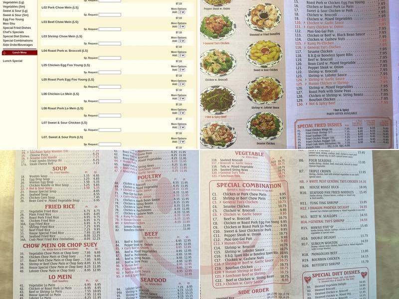 Happy Wok Menu