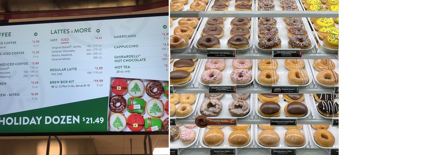 Krispy Kreme Menu