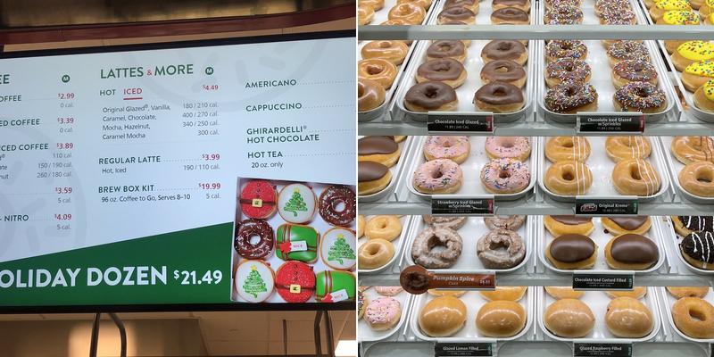 Krispy Kreme Menu