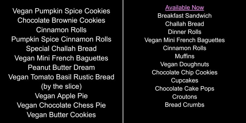 7 Muffins A Day Menu