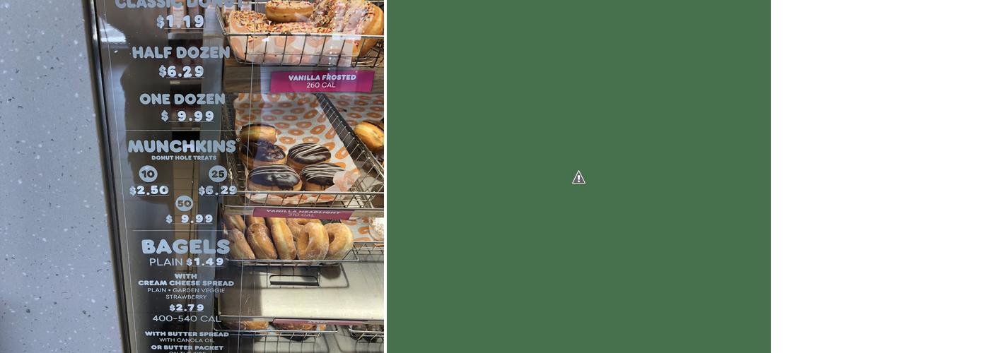 Dunkin' Menu
