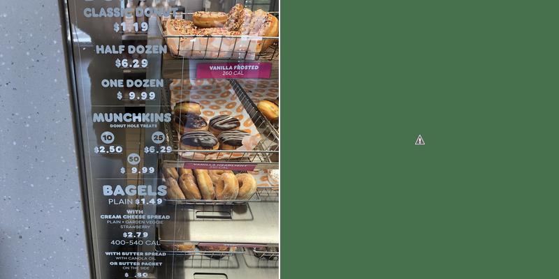 Dunkin' Menu