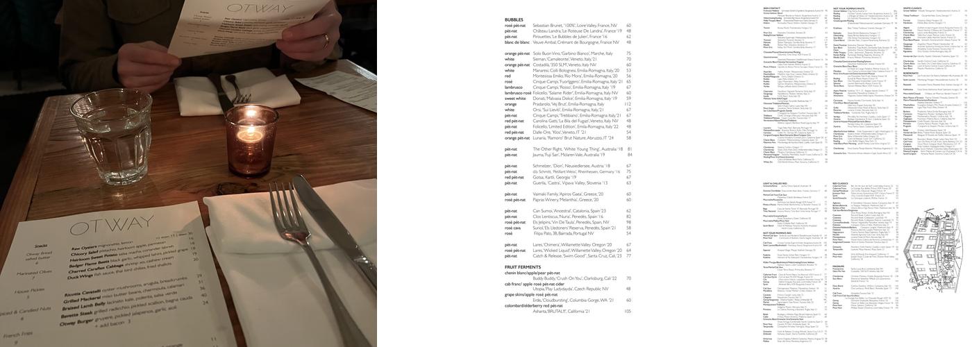Otway Menu