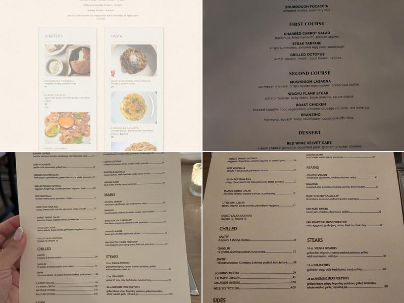 American Brass Menu