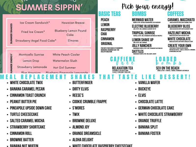 Healthies Monticello Menu