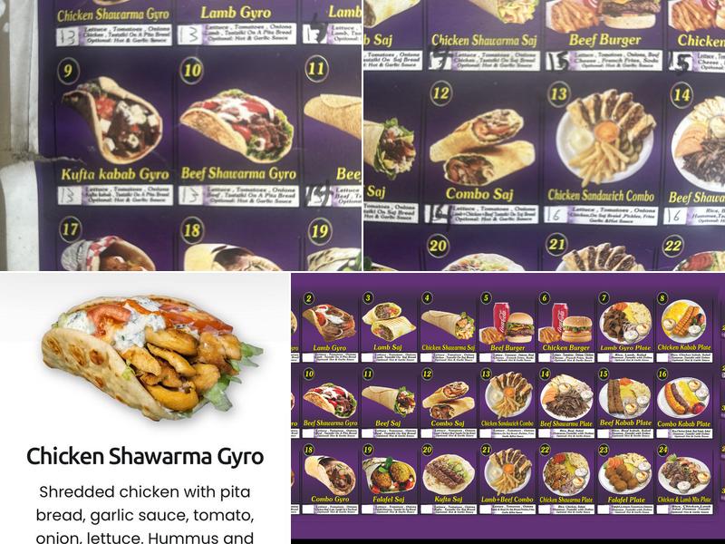 Shawarma Express Halal Menu