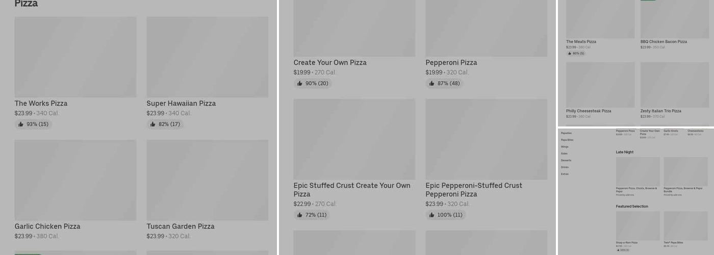 Versi Bar and Grill Menu