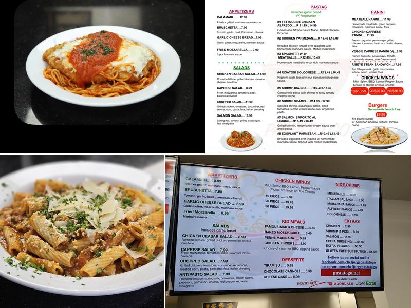 Pasta To Go Menu