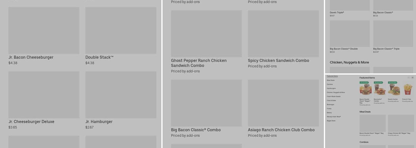 Wendy's Menu