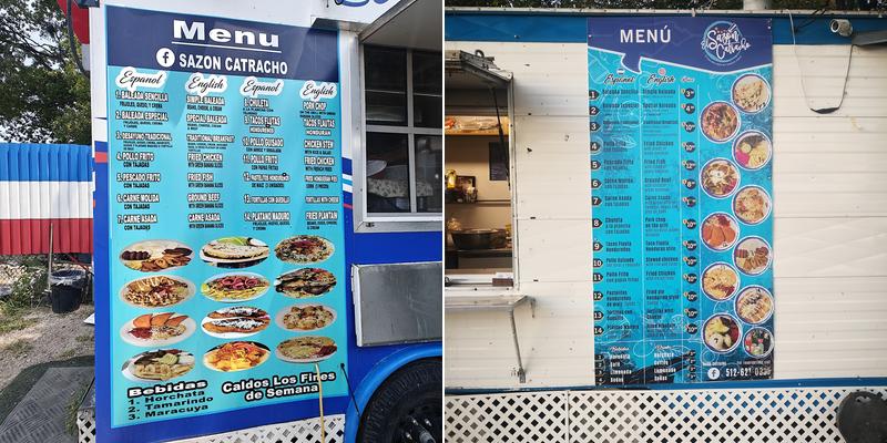 El sazon Catracho Menu