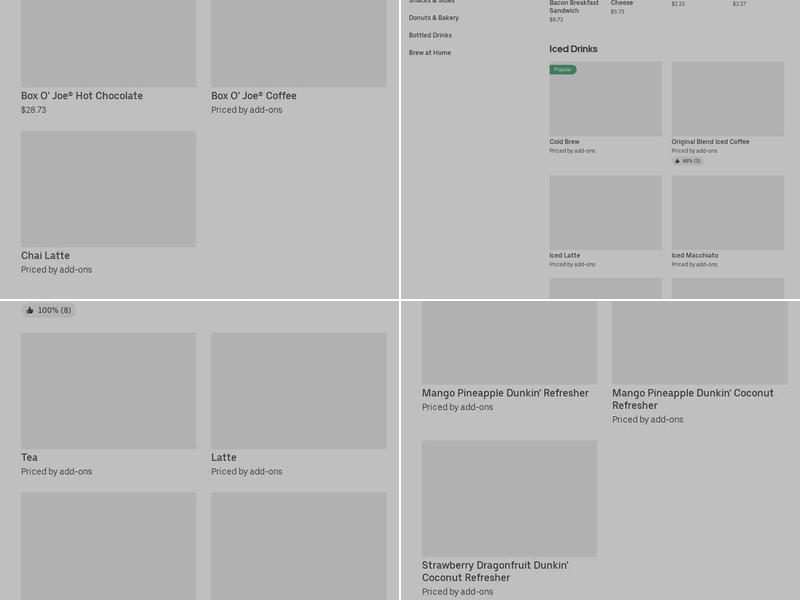 Dunkin' Menu