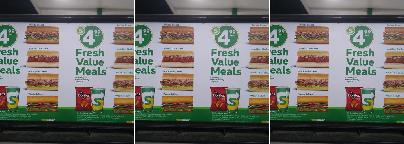 Subway Menu