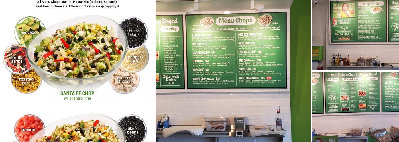 Chop Stop Menu
