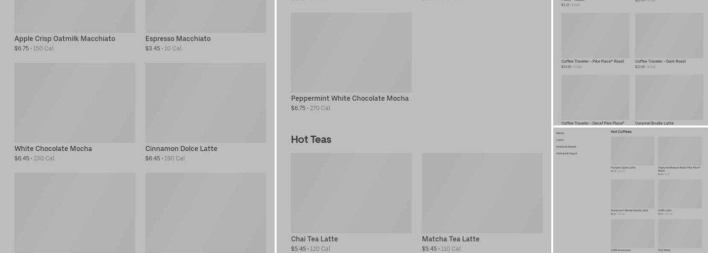 Starbucks Menu