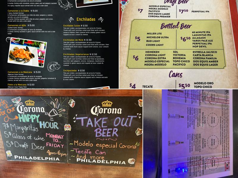 Plaza Garibaldi Mezcaleria Menu