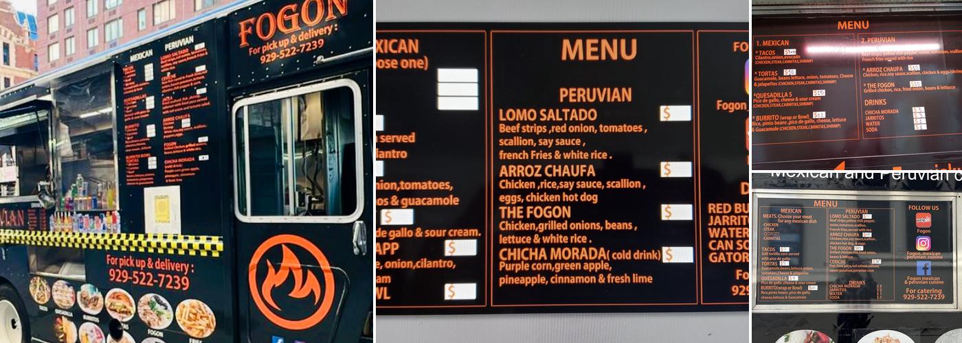 Fogon Menu
