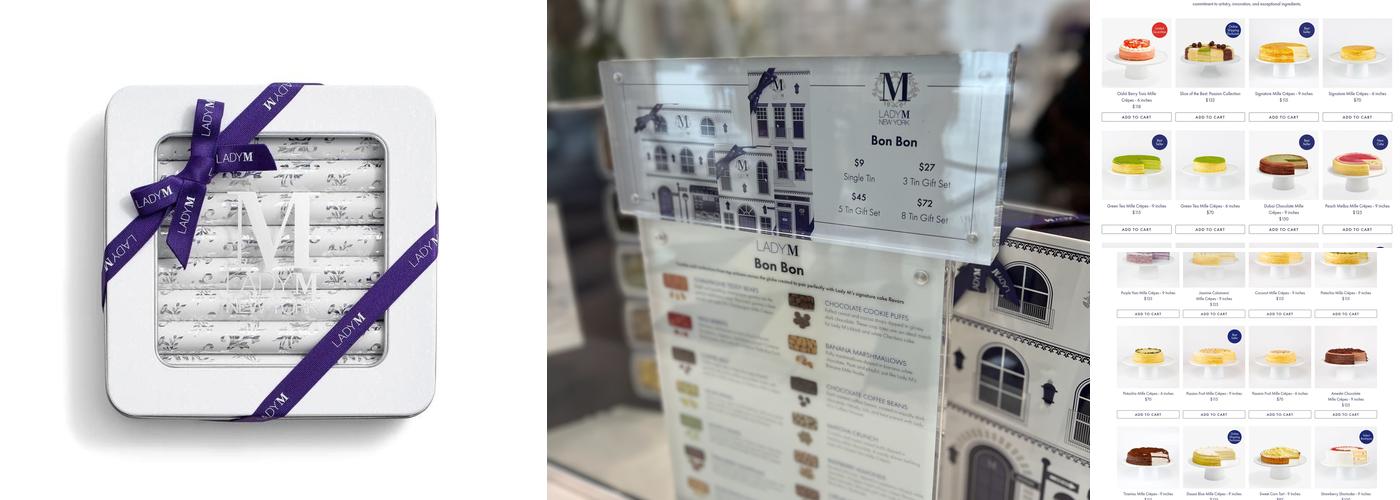 Lady M Cake Boutique - San Jose Menu