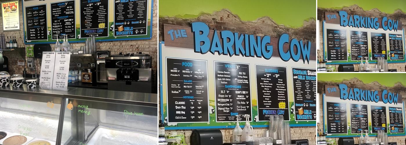The Barking Cow of Muncie Menu
