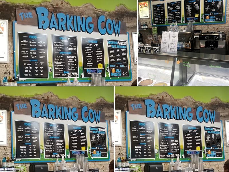The Barking Cow of Muncie Menu