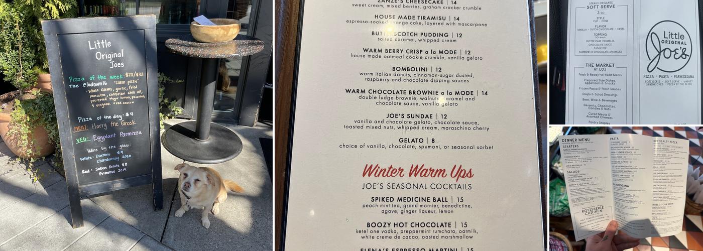 Little Original Joe's Menu