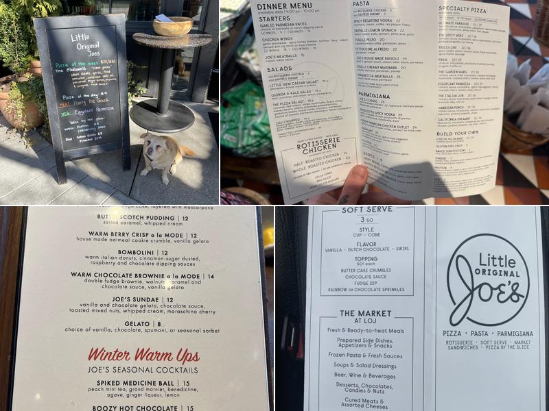 Little Original Joe's Menu