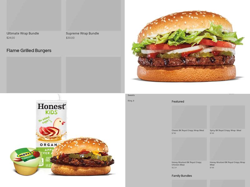 Burger King Menu