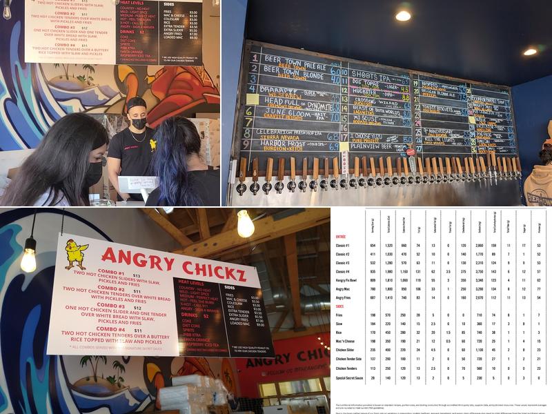 Angry Chickz - Oceanside, CA Menu