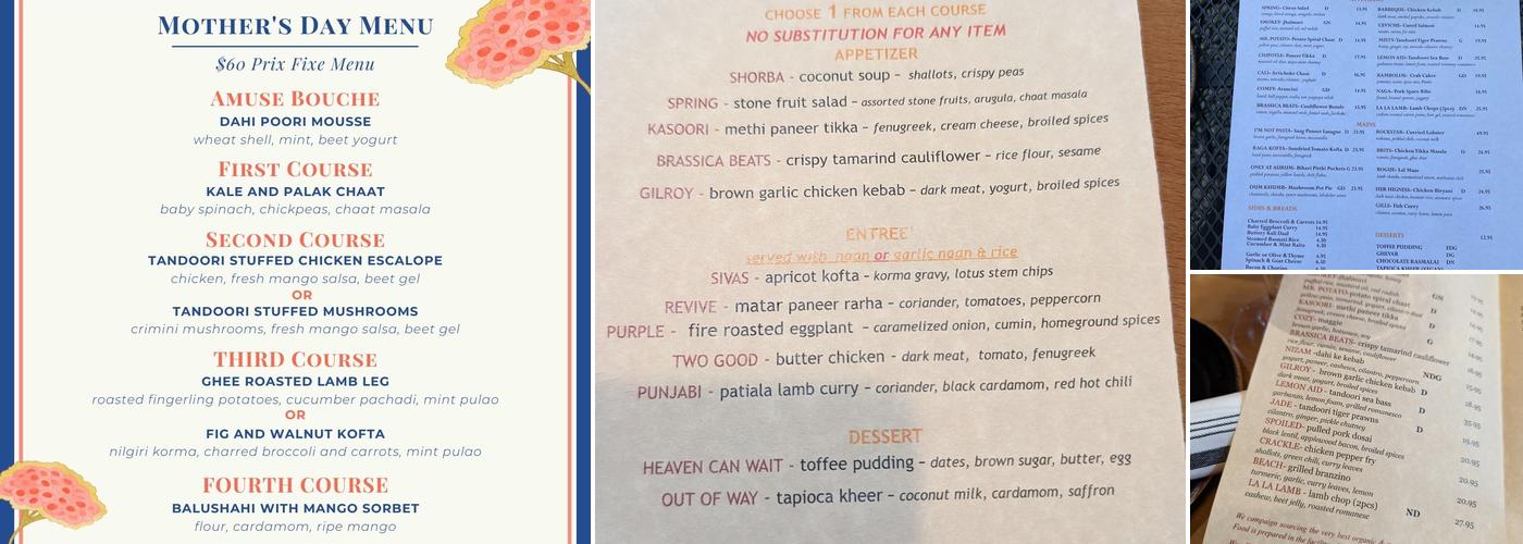 Aurum Menu