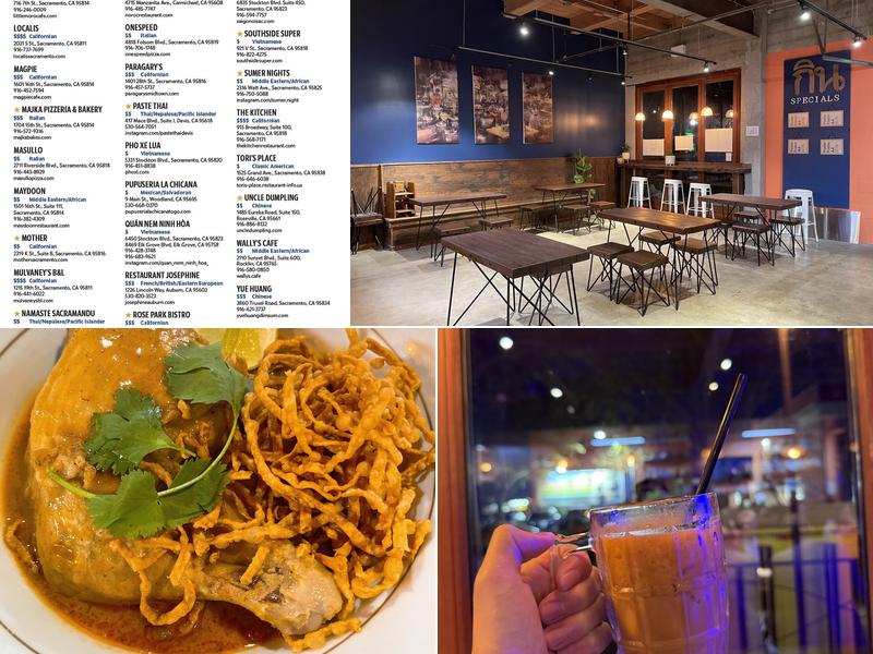 Kin Thai Street Eatery Menu