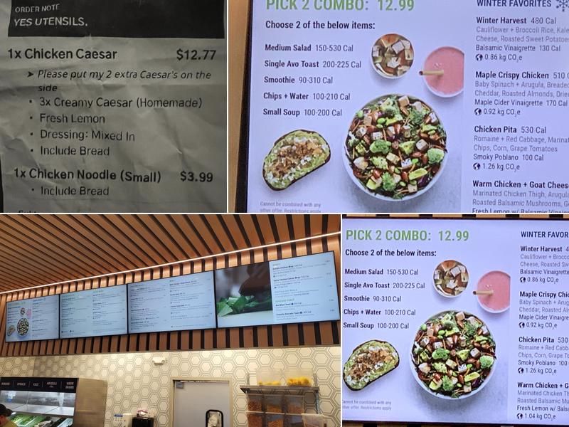 Just Salad Menu