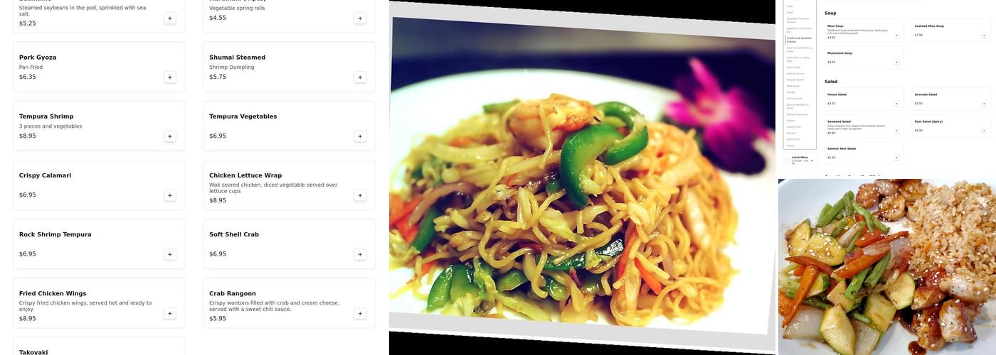 Mizu - Sushi & Hibachi Restaurant Menu